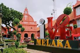 Melaka city view for Melaka to Singapore private transfer